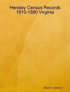 Hensley Census Book Cover